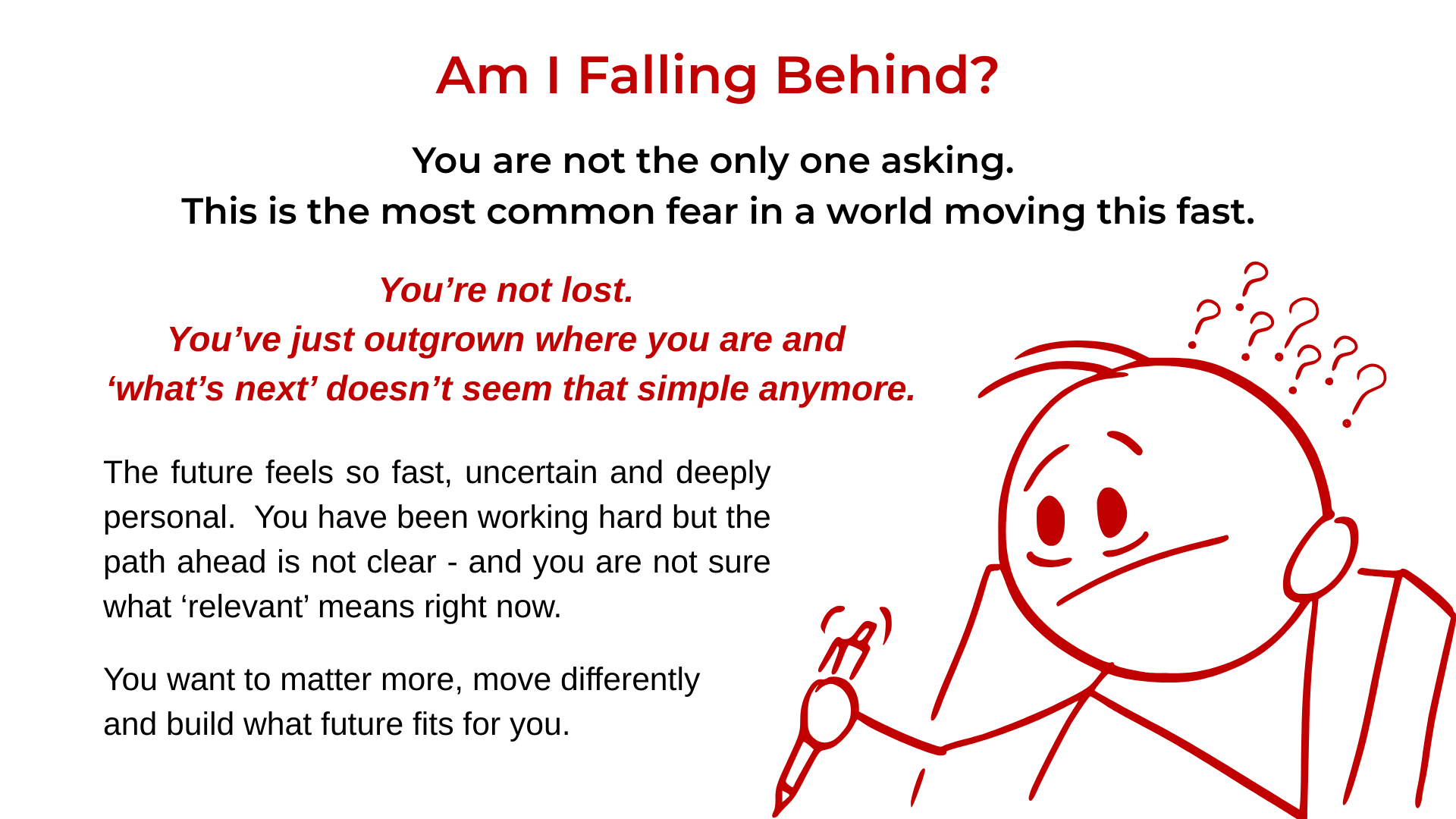 Am I falling behind?