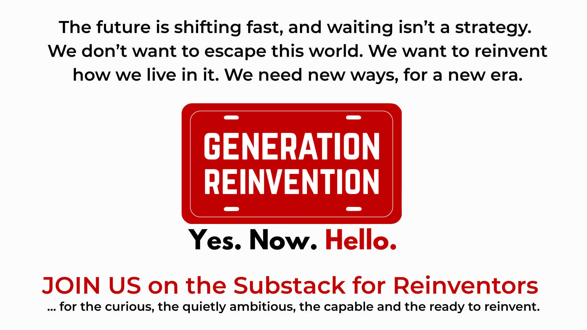 Generation Reinvention